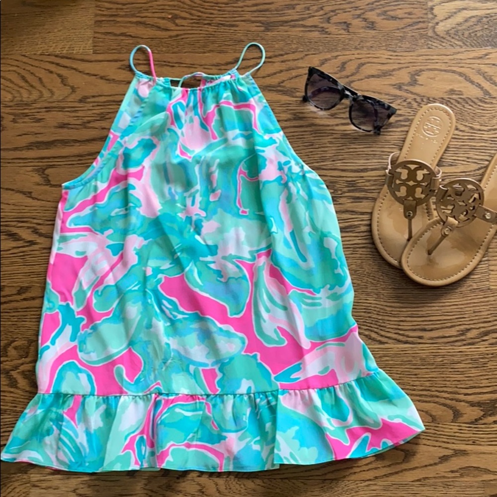 🌴LIKE NEW! Adorable Lilly Pulitzer silk top🌴